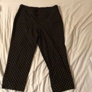 Patterned Cropped Pants